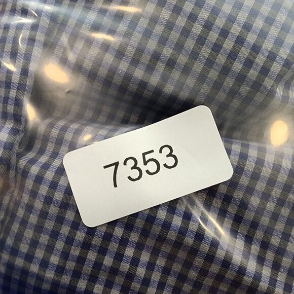 Mens Egara Non Iron Blue Checkered Shirt Long Sleeve Button Down Size XXL - Picture 7 of 7